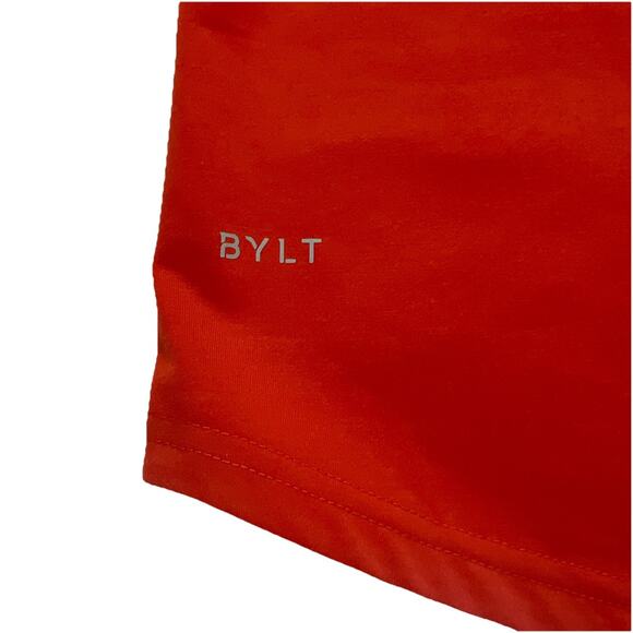 NWT BYLT T-Shirt Men XL Orange Drop Cut Short Sleeve Athletic Fit Workout Casual - Picture 5 of 8